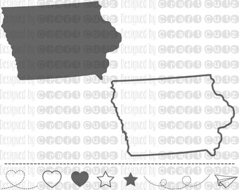 IOWA svg, State svg Files, Iowa Vector, United States svg, State Clip Art, Iowa Cut File, Iowa State Outline