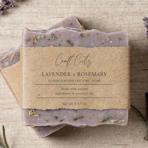 Custom Soap Wrap Label, Minimal Soap Band Label, Natural Soap Label, Wrap Band Label, Torn Edge Soap Label, Living Edge