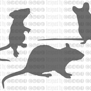 Halloween Mice svg, Mouse svg, Mouse Silhouette DXF
