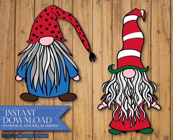 Download Free Cute Gnome Svg Christmas Gnome Gnome With Striped Hat Svg Etsy SVG DXF Cut File