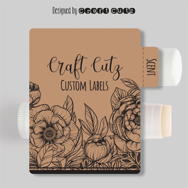 Custom lip Balm balm Labels, Kraft Paper labels, Waterproof Labels, Wedding favor tags, Personalized Lip Balm, Personalized Party Favor