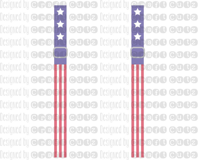 American Flag Suspenders svg 4th of July Cut File Fourth of July svg Patriotic Stars and Stripes American Flag Independence Day image 2