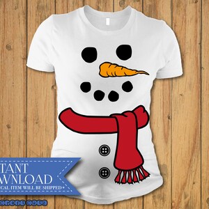 Boneco de neve svg, Natal Maternidade svg, Baby Bump Natal svg, Arquivo de corte de boneco de neve