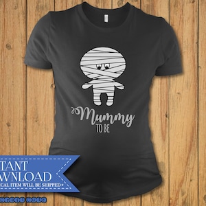 Mamãe para ser svg, Maternidade svg, Baby Bump múmia svg, Halloween Maternidade DXF