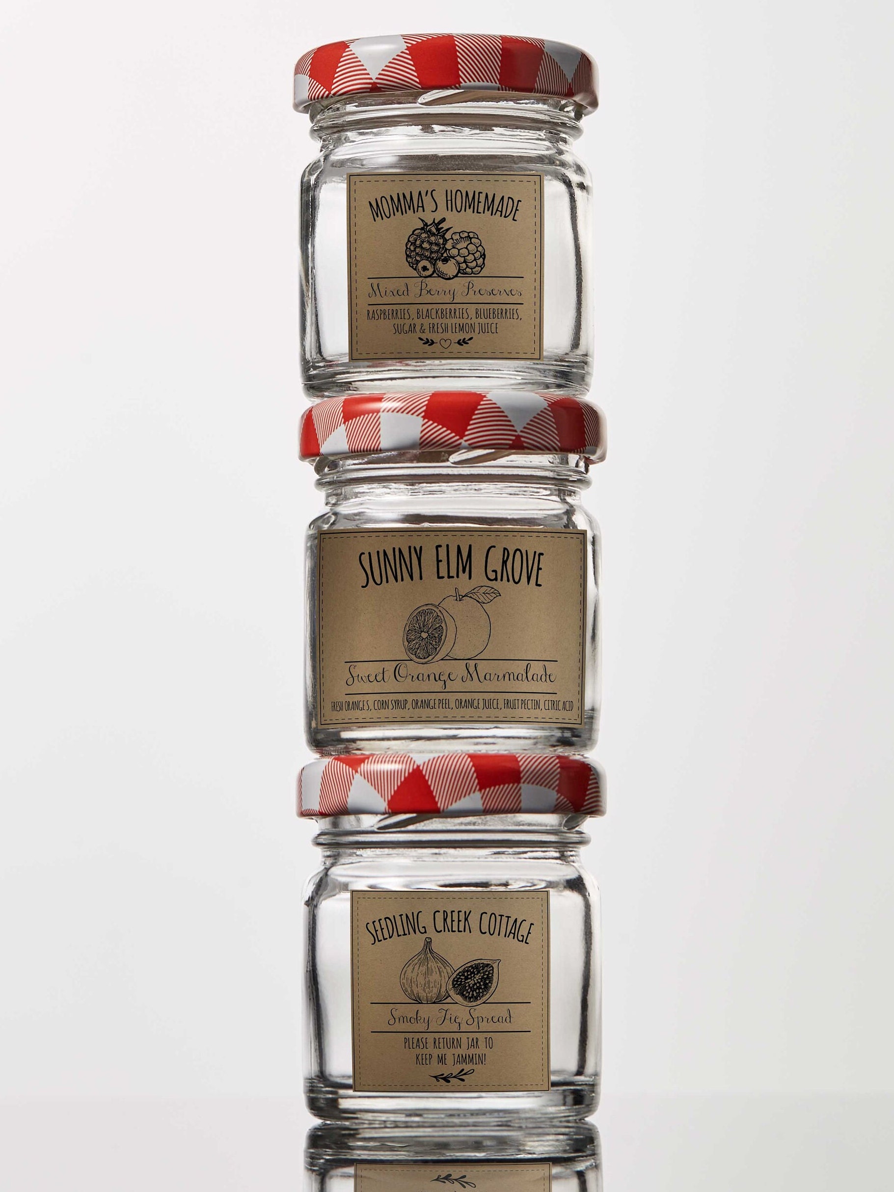 Custom KRAFT Paper Mason Jar Label, Apothecary Canning Jar Sticker, Custom  Jar Lid, Preserves, Jam, Jelly, Rustic Canning Label 