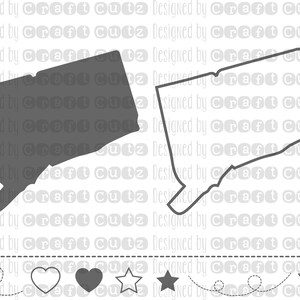 CONNECTICUT svg, State svg Files, Connecticut Vector, United States svg, State Clip Art, Connecticut Cut File, Connecticut State Outline