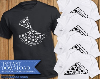 Pizza Slice svg, Dad and Four Kids svg, Dad and Baby svg, Pizza Slice, Vector Files, Pizza Cut File, Pizza Slice dxf, Matching Family