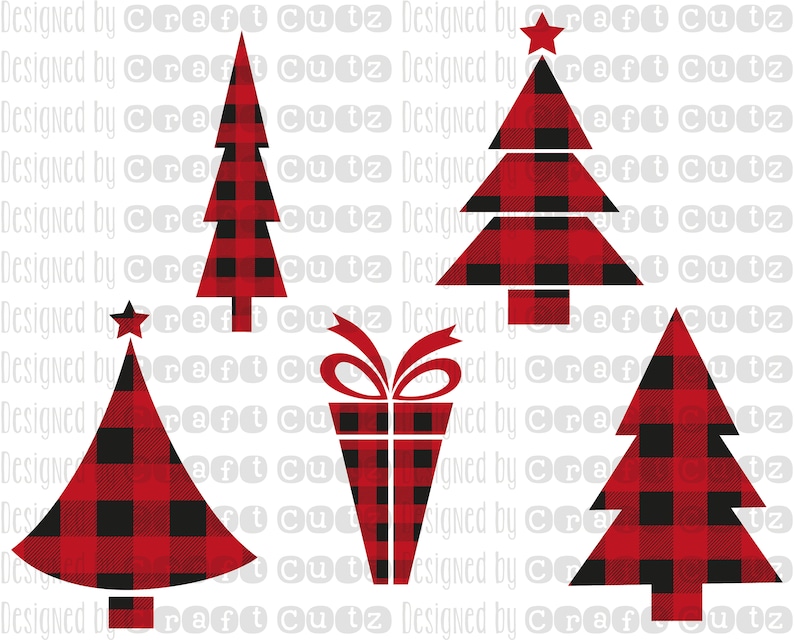 Download Buffalo Plaid Christmas Tree svg Buffalo Plaid Cut file ...