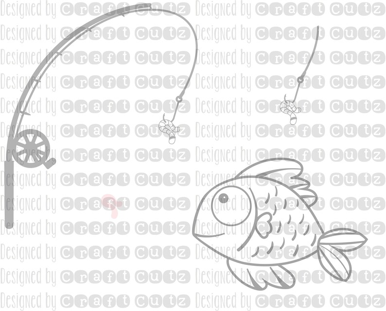 Download Fishing Dad svg Dad and Baby svg Fishing Pole Fish DXF | Etsy