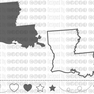 LOUISIANA svg, State svg Files, Louisiana Vector, United States svg, State Clip Art, Louisiana Cut File, Louisiana State Outline