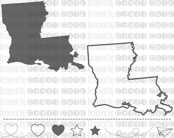 LOUISIANA svg, State svg Files, Louisiana Vector, United States svg, State Clip Art, Louisiana Cut File, Louisiana State Outline