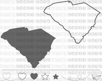 SOUTH CAROLINA svg, State svg Files, South Carolina Vector, United States svg, State Clip Art, South Carolina Cut File, SC State Outline