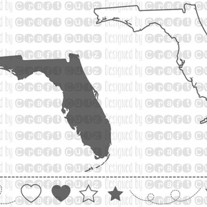 FLORIDA Svg, State Svg Dateien, Florida Vektor, Vereinigten Staaten Svg, State ClipArt, Florida geschnitten Datei, Florida Zustand Umriss