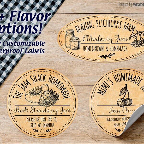 Mason Jar Labels Etsy