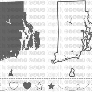 RHODE ISLAND svg, State svg Files, Rhode Island Vector, États-Unis svg, State Clip Art, Rhode Island Cut File, Rhode Island State Outline