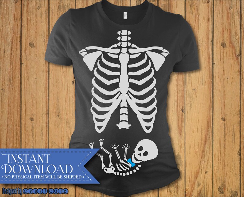 Download Xray Maternity SVG Baby Skeleton Halloween Maternity SVG ...