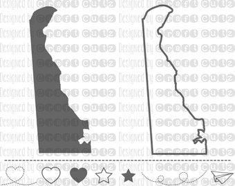 DELAWARE svg, State svg Files, Delaware Vector, United States svg, State Clip Art, Delaware Cut File, Delaware State Outline