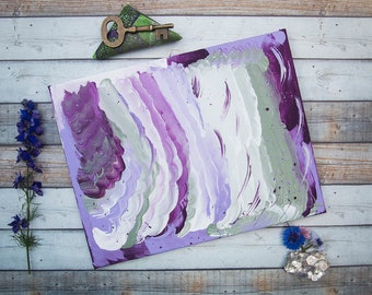 Poder - 11x14 pintura púrpura abstracta, arte de lienzo moderno, pintura acrílica, arte contemporáneo, arte abstracto, arte original, decoración de la pared