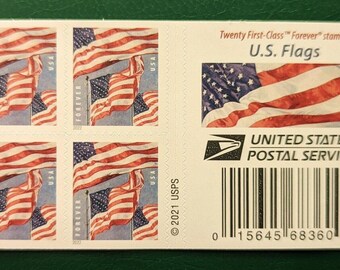 Flag 2022 Booklet Stamps - Perfect for Collections, Invitations, Weddings, Marketing Strategies, and Beyond!