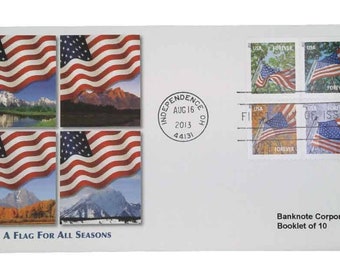 A Flag for All Seasons Booklet 2013 Stamps - Perfect for Collections, Invitations, Weddings, Marketing Strategies, and Beyond!