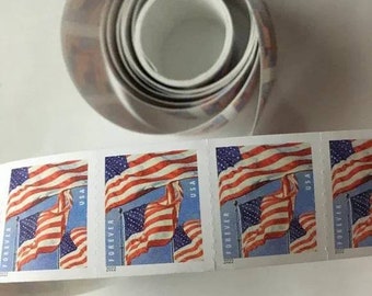 Flag 2022 Roll Stamps - Perfect for Collections, Invitations, Weddings, Marketing Strategies, and Beyond!