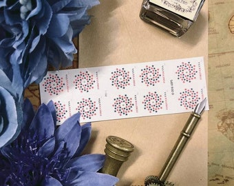 Patriotic Spiral 2016 Stamps - Perfect for Collections, Invitations, Weddings, Marketing Strategies, and Beyond!