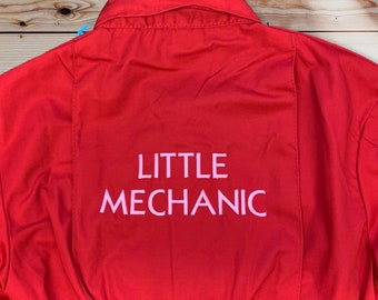 Embroidered Little Mechanic Children’s overalls/boiler suit. Free name added to front