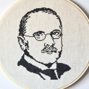 Carl Jung Cross Stitch Pattern, Forever Jung Cross Stitch, Psychology Cross Stitch