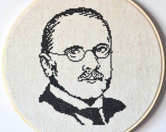 Patrón de punto de cruz Carl Jung, punto de cruz Forever Jung, punto de cruz de psicología