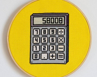 Patrón de punto de cruz de la calculadora "58008"