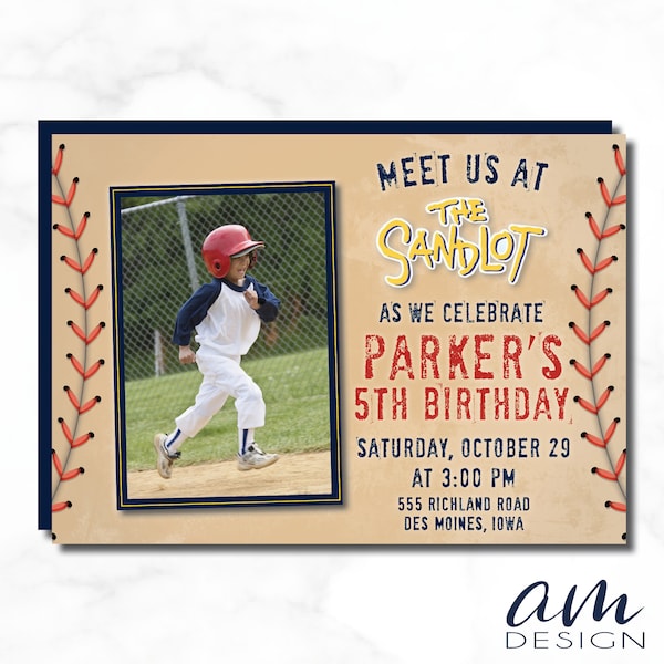 Sandlot Party Invite - Etsy
