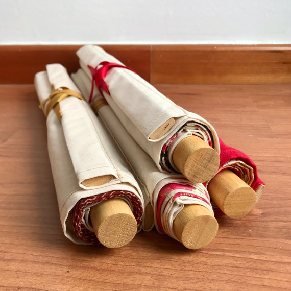 Fabric scroll wall hanging sale