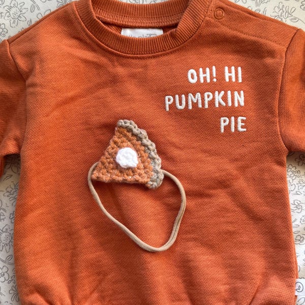 pumpkin headband, crochet pumpkin hair headband!