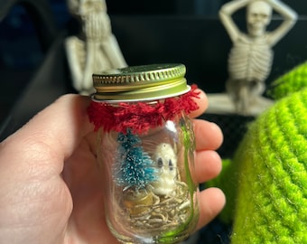 Pet ghost in jar, tiny ghost in jar, mini ghost, ghosts in jars,