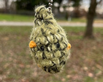 Nouglas keychain, crochet bud keychain