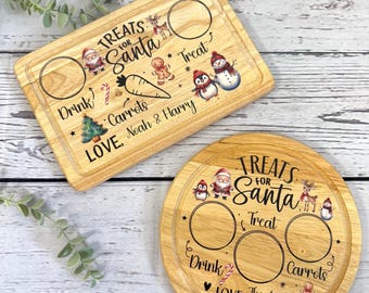 Personalized Christmas Eve Santa Board: Treats for Santa & Reindeer
