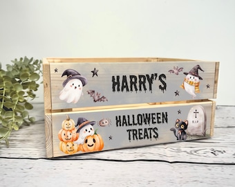 Personalised Halloween Crate - Halloween Boo Box - Halloween - Personalised Boo Box - Personalised Crate - Boo Box fillers - Boo Basket