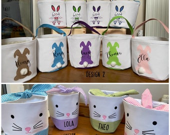 Personalised Easter bag / Personalised Easter basket / personalised Easter hunt bag / Easter bunny / egg hunt bag / Easter egg hunt basket /