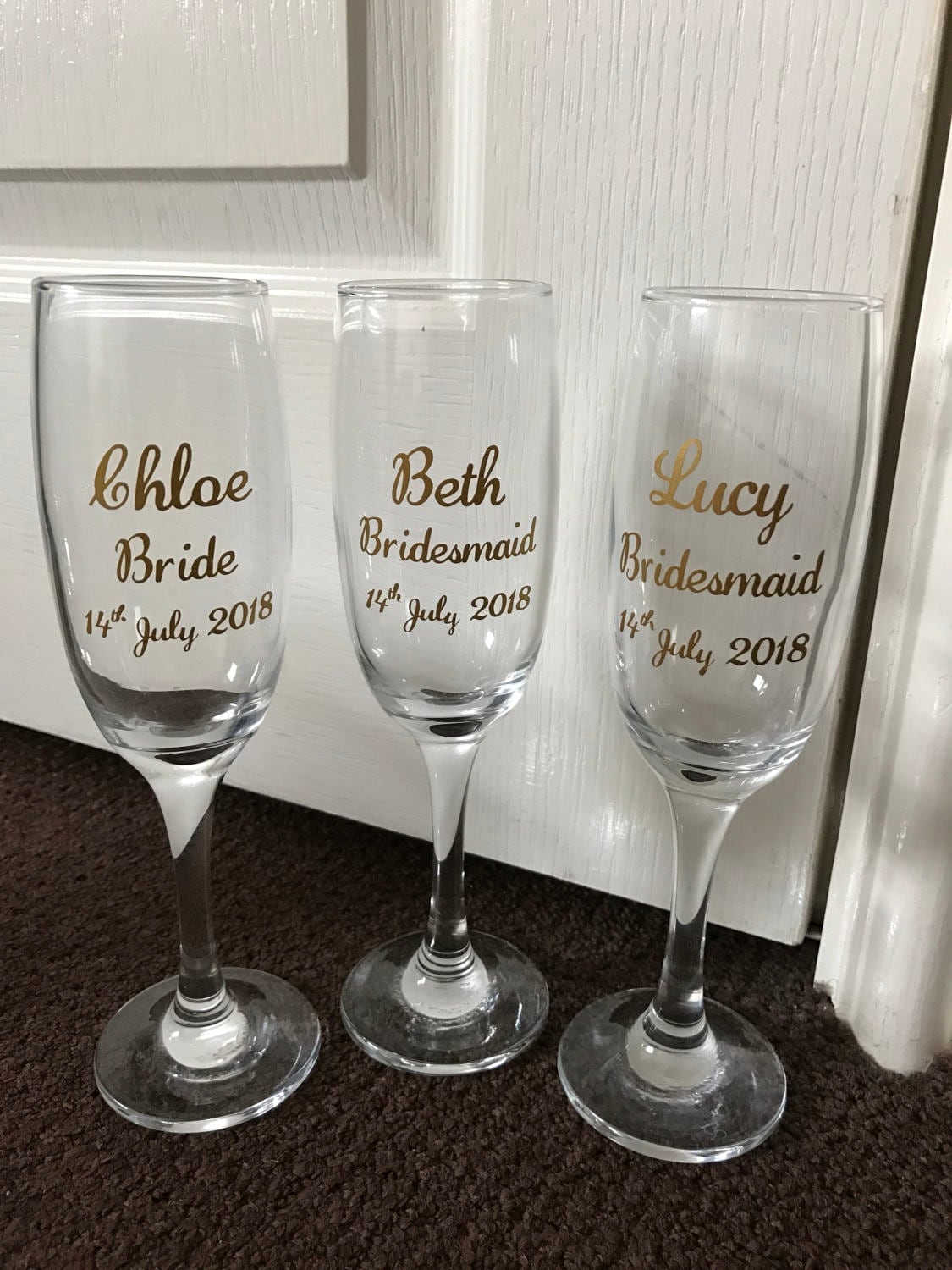 prom Parties Personalised plastic black champagne flutes for Hen Do’s 
