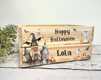 Personalised Halloween Crate - Halloween Boo Box - Halloween - Personalised Boo Box - Personalised Crate - Boo Box fillers - Boo Basket