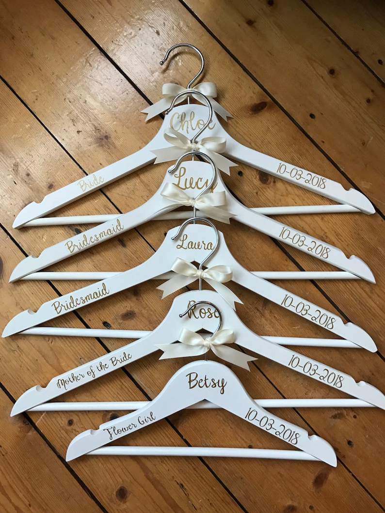 Personalised wooden coat hanger - wedding - christening - birthday - prom - personalised bridal hanger - bride hanger - wedding hanger bride 