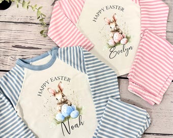 Personalised Easter Outfit / Easter chick Bunny outfit / easter toddler baby set / Easter PJ set / Easter pyjamas girl boy clothing sets