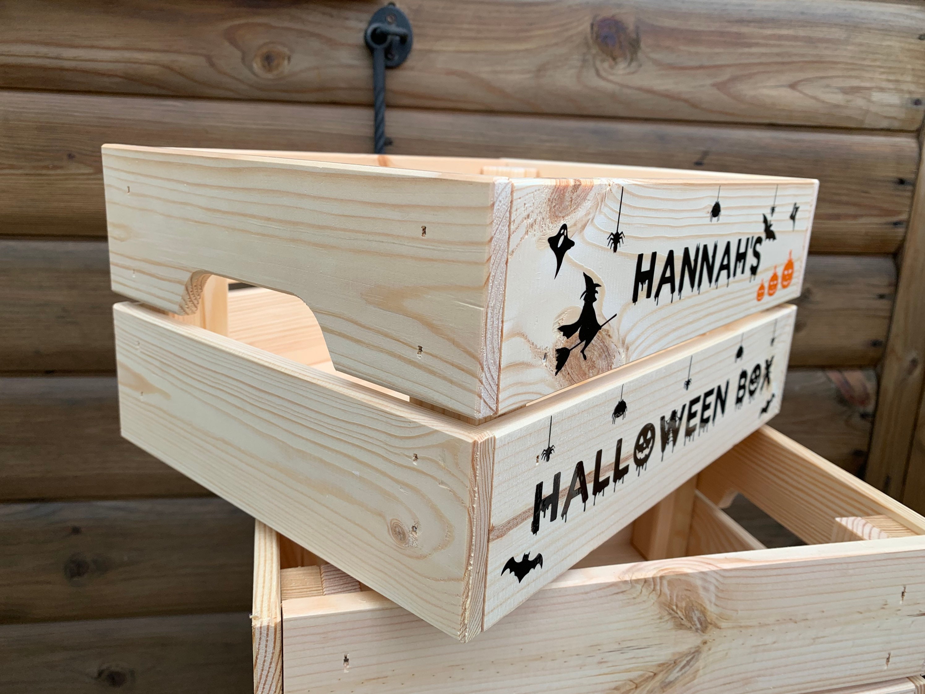 Personalised Halloween Crate Halloween Box Halloween Etsy UK