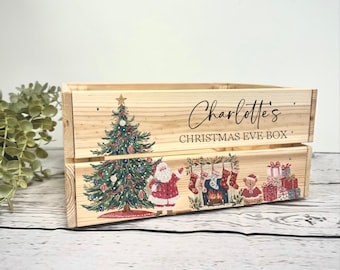 Personalised Christmas Eve Crate - Christmas Eve Box - Christmas Eve - Personalised Box - Personalised Crate - North Pole - Santa Chimney