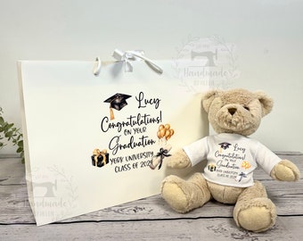 Oso de graduación personalizado - Bolsa de regalo de graduación personalizada - Bolsa de regalo de posgrado - Regalo de graduación - oso de graduación - oso personalizado