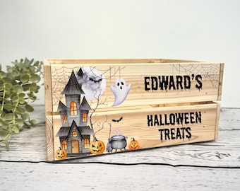 Personalised Halloween Crate - Halloween Boo Box - Halloween - Personalised Boo Box - Personalised Crate - Boo Box fillers - Boo Basket