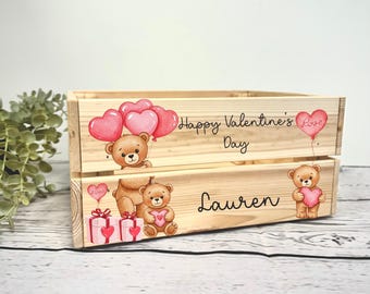 Personalized Valentine's Day Treat Crate: Custom Names