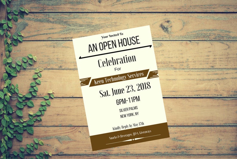 Printable Business Invitation Template Business Launch - Etsy