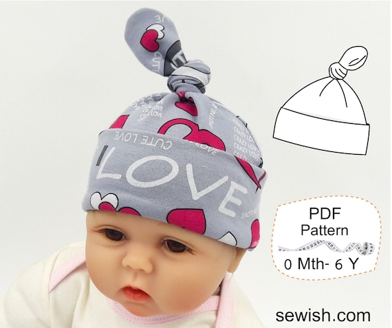 top knot baby hat