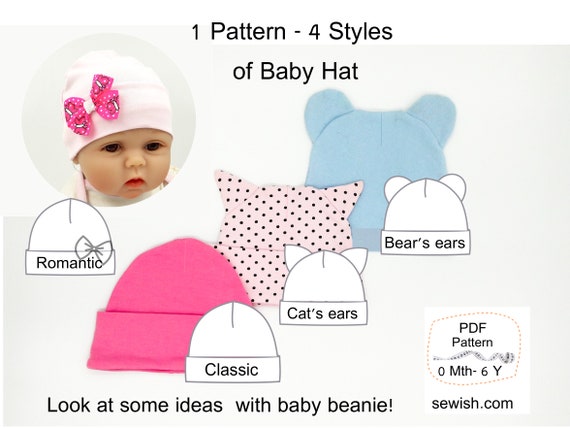 Baby hat hotsell sewing pattern